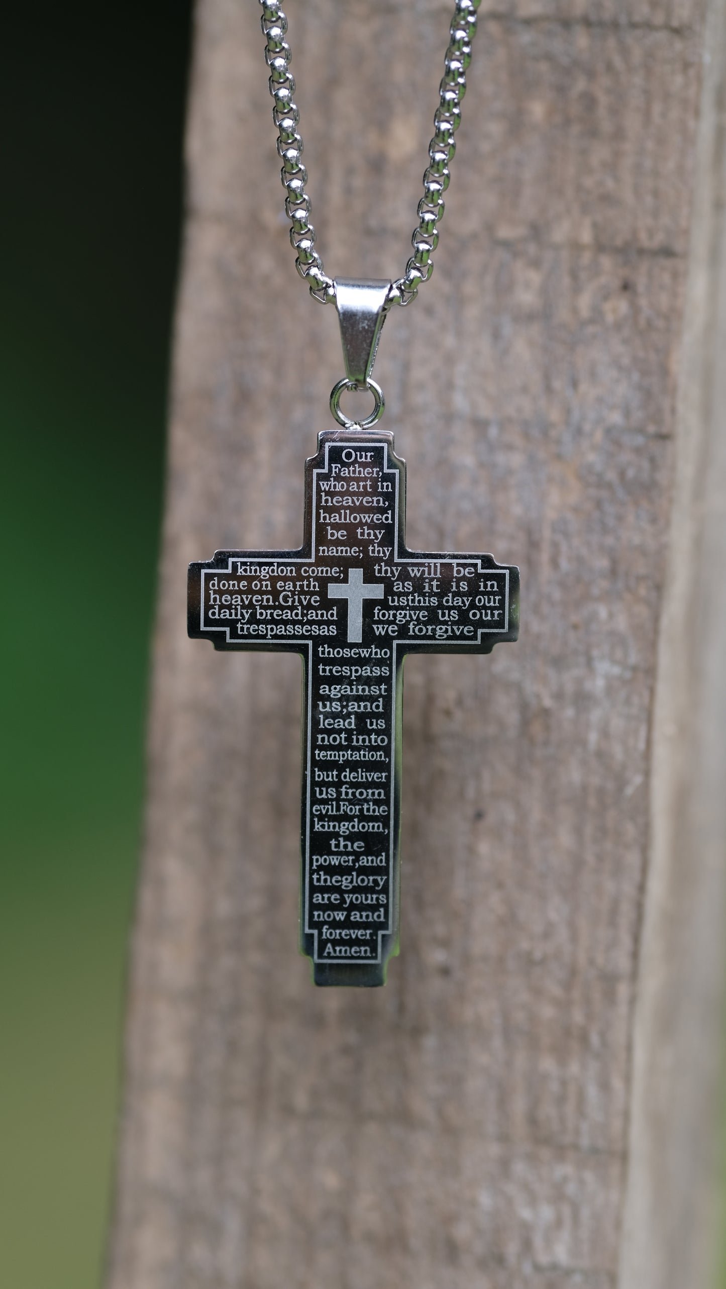 The Lord’s Prayer Cross Necklace