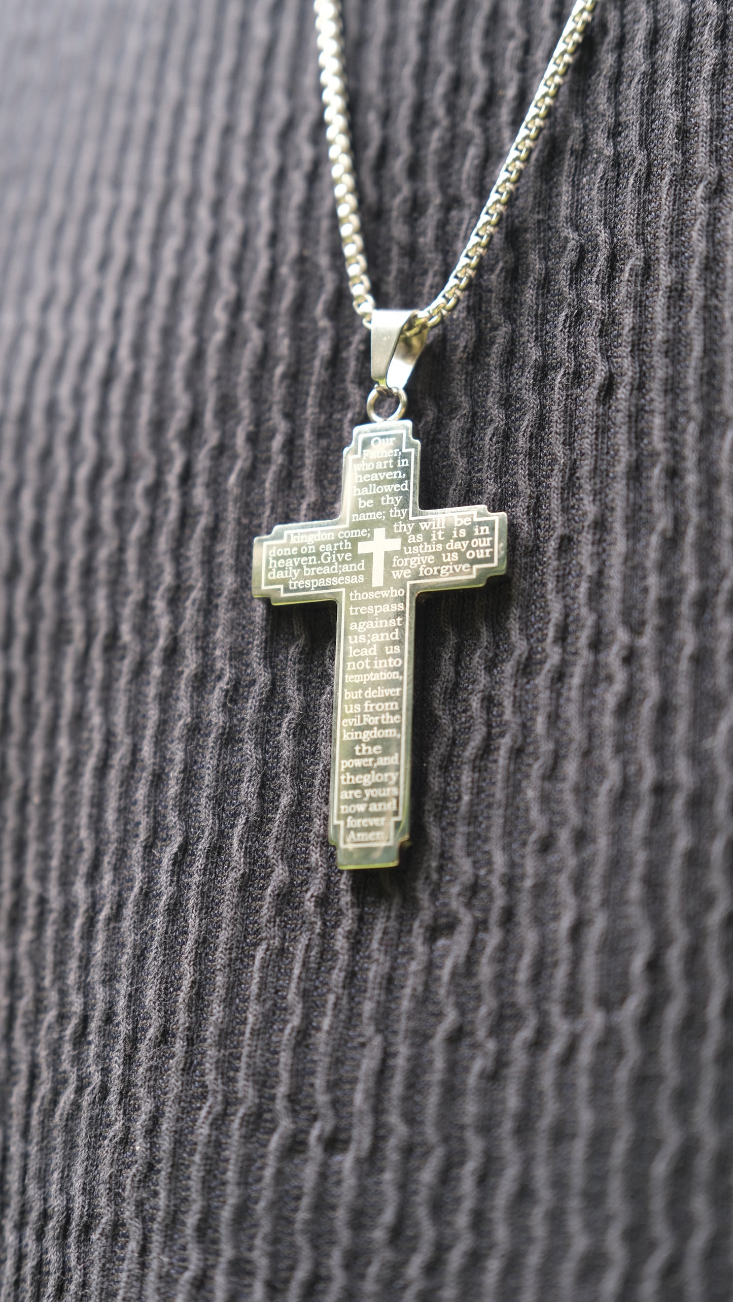 The Lord’s Prayer Cross Necklace